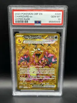 Pokemon TCG Charizard EX Obsidian Flames Holo Hyper Rare Card 228/197 PSA 10 - Image 1