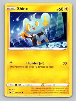 2023 Pokemon Card Crown Zenith Shinx 40/159 - Image 1