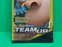 2019 Pokemon Team Up 3 Card Mini Booster Pack Snorlax Artwork NEW SEALED! - Image 3