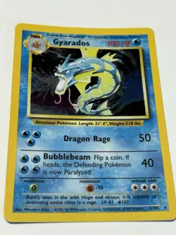 Pokemon TCG Gyarados Base Set 6/102 Holo 1999-2000 Wizards Lp - Image 1