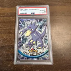 Pokemon Golduck Topps TV Non Holo #55 PSA 10 Gem Mint Animation Series - Image 1