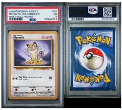 1999 Pokemon Meowth - (Gold Bordered Promo) 56/64 Fruit Roll Promo PSA 5, EX - Image 3