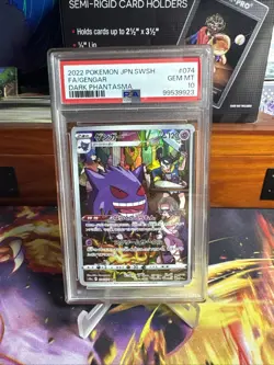 Pokemon Gengar Dark Phantasma Card 074/071 CHR S10a PSA 10 - Image 1