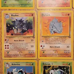 Vintage Pokemon Lot Base Set Unlimited Non-Holo 54 Cards Total All Different - Image 4