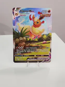 JUMBO Flareon VMAX Promo Card Alt Art SWSH180 Pokemon Premium Collection NM - Image 1