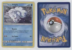 Alolan Vulpix Holo Pokemon Sun & Moon Guardians Rising #21a 07r2 - Image 3