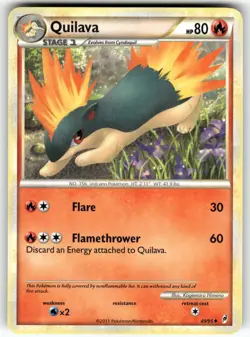 Quilava Call of Legends Uncommon Pokemon Lightly played - Image 1