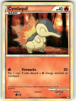 Cyndaquil Call of Legends Common Pokemon Lightly played - Image 1
