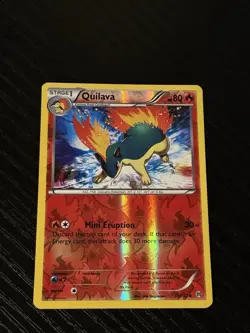 Pokemon XY - BREAKthrough 19/162 Quilava Reverse Holo LP pokemon card - Image 1