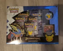 Pokemon TCG Celebrations 25th Zacian Deluxe Pin Collection Box New Sealed - Image 1