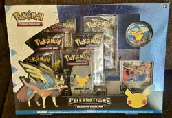 Pokemon TCG Celebrations 25th Zacian Deluxe Pin Collection Box New Sealed - Image 1