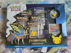 Pokemon TCG Celebrations 25th Zacian Deluxe Pin Collection Box New Sealed - Image 1