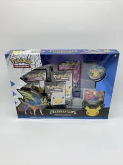 Pokemon TCG Celebrations 25th Zacian Deluxe Pin Collection Box New Sealed - Image 1
