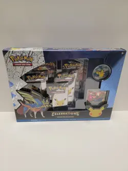 Pokemon TCG Celebrations 25th Zacian Deluxe Pin Collection Box New Sealed - Image 1
