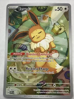 Pokemon TCG Eevee SVP 173 Prismatic Evolutions Full Art Black Star Promo NM - Image 1