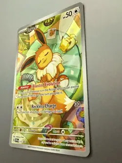 Pokemon TCG Eevee SVP 173 Prismatic Evolutions Full Art Black Star Promo NM - Image 3