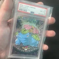 2000 Topps Chrome Pokemon T.V. #3 Venusaur (PSA 8 NM-MT) - Image 3