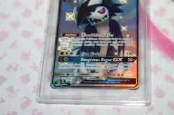 2019 Pokemon SM Hidden Fates Lycanroc GX Rare Shiny Full Art #SV66/SV94 PSA 9 - Image 3