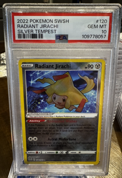 RADIANT JIRACHI 2022 POKEMON SWORD & SHIELD SILVER TEMPEST #120 - PSA 10 - Image 1