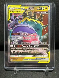 Naganadel & Guzzlord GX 158/236 Ultra Rare Pokemon 2019 Cosmic Eclipse - HP - Image 1