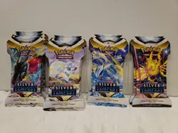 12 Pack Lot Of Pokemon Sword And Shield Silver Tempest Booster Pack 120 Cards - Image 1