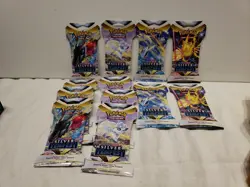 12 Pack Lot Of Pokemon Sword And Shield Silver Tempest Booster Pack 120 Cards - Image 2