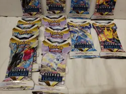 12 Pack Lot Of Pokemon Sword And Shield Silver Tempest Booster Pack 120 Cards - Image 3