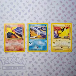 MOLTRES ARTICUNO ZAPDOS 21 22 23 BLACK STAR PROMO POKEMON CARDS NON-HOLO - Image 1