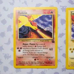 MOLTRES ARTICUNO ZAPDOS 21 22 23 BLACK STAR PROMO POKEMON CARDS NON-HOLO - Image 3