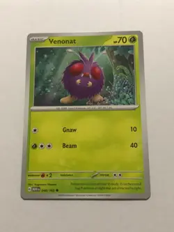 Pokemon Card 151 Low Insufficient Ink Error Venonat 048/165 Near Mint - Image 1