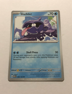 Pokemon Card 151 Low Insufficient Ink Error Shellder 090/165 Near Mint - Image 1