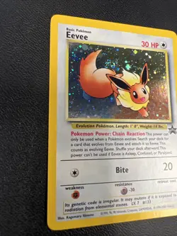 Eevee #11 Promo Black Star Vintage Pokemon Card WOTC Lp - Image 2