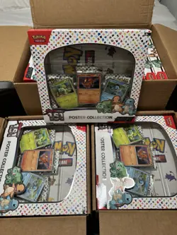 Lot of 27x Pokemon SV 151 Poster Collection Box (3 Packs) - Brand New - Image 1