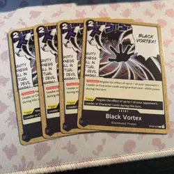 OP09-097 Black Vortex One Piece Card Game Emperors In The New World x4 Playset - Image 1