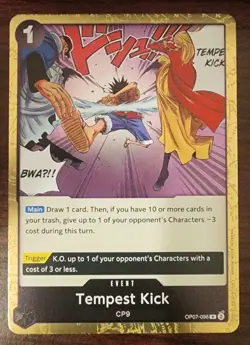 Tempest Kick OP07-096 R 500 Years in the Future One Piece Card TCG English - Image 1