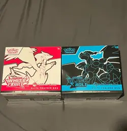 New Sealed Pokemon Center Black Bolt & White Flare Elite Trainer Box ETB Set - Image 1