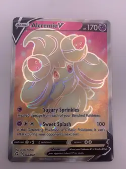 Alcremie V - 064/072 - Pokemon Shining Fates Sword Shield Full Art Rare Card NM - Image 1