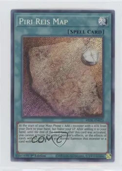 Piri Reis Map 1st Ed. YuGiOh Brothers of Legend #BROL-EN023 0bt4 - Image 1