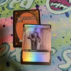 Commander's Plate Extended Art Foil Mtg Play Test Card - Image 1