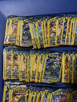 Sun & Moon Unbroken Bonds Mini 3 Card Booster Pack 100 LIGHT Packs! FAST SHIP - Image 2
