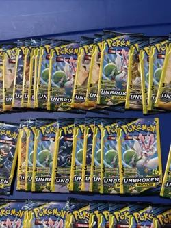 Sun & Moon Unbroken Bonds Mini 3 Card Booster Pack 100 LIGHT Packs! FAST SHIP - Image 3