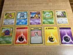 1999-2000 Pokemon Base Set Mixed Lot of 10 Cards EXMT+ - NM - Image 1