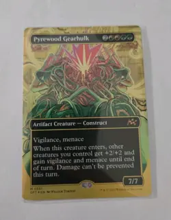 Pyrewood Gearhulk (Borderless) (First-Place Foil) - MTG - NM (Aetherdrift) - Image 1