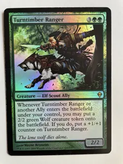 MTG 1x FOIL Turntimber Ranger Zendikar Modern Magic the Gathering x1 LP - Image 1