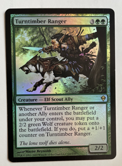 MTG 1x FOIL Turntimber Ranger Zendikar Modern Magic the Gathering x1 LP - Image 1