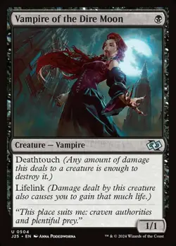 Vampire of the Dire Moon Light Play, English Magic the Gathering MTG Foundations - Image 1
