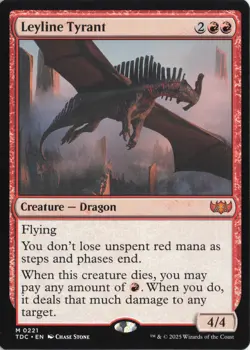 Leyline Tyrant Commander: Tarkir: Dragonstorm Non-Foil Near Mint or Better - Image 1