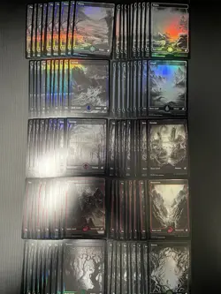 MTG English Full Art land Set of 10 each Innistrad Midnight Hunt MID FOIL ×100 - Image 1