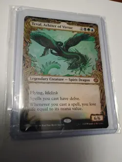 Teval, Arbiter of Virtue (Showcase / Borderless / FOIL) Tarkir: Dragonstorm MTG - Image 1