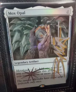 MTG FOIL MOX OPAL SHADOW SIGNED BY ARTIST JUDGE PROMO - Image 1